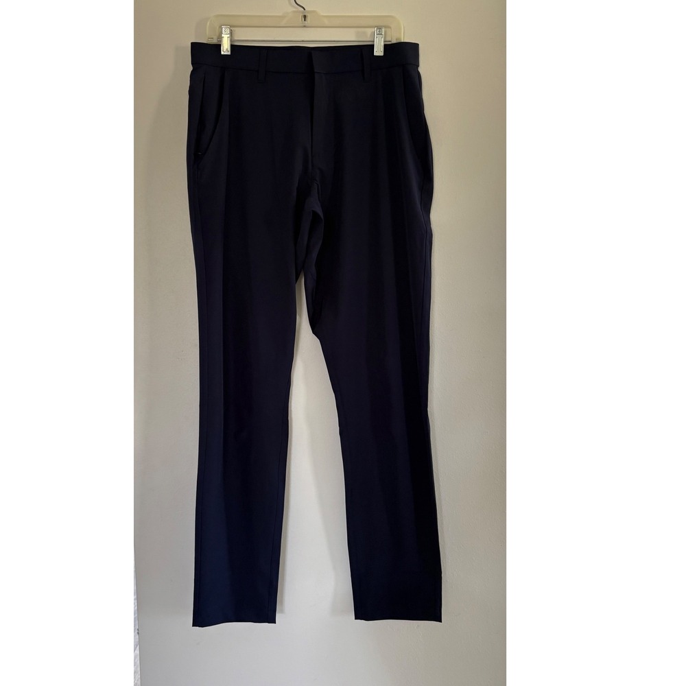 Fabletics The Only Pant Classic Fit 32x34 Navy 4-Way Stretch Water Resistant NWT